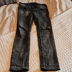 Silver Jeans Women's Dark Gray Straight Leg Jeans